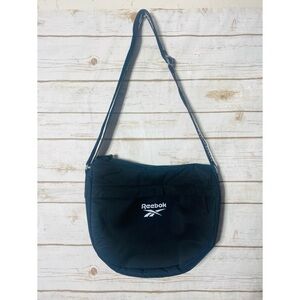 Reebok black Messenger Croddbody Zip Front Bag